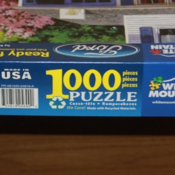 White Mountain FORD Mustang Ready For A Drive 1000 Piece Jigsaw Puzzle COMPLETE - Picture 2 of 2
